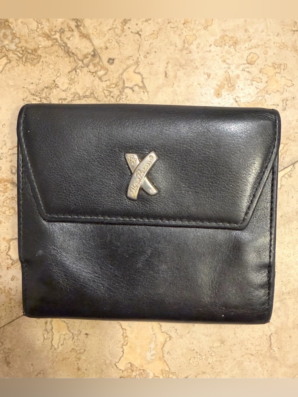 🖤 Paloma Picasso Vintage Black Leather Wallet – Made in Italy 🖤